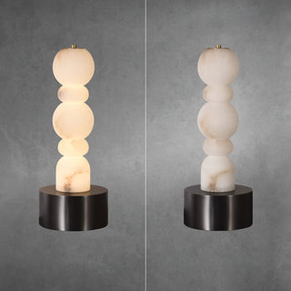 Lila Minimalist Alabaster Table Lamp