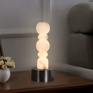 Lila Minimalist Alabaster Table Lamp