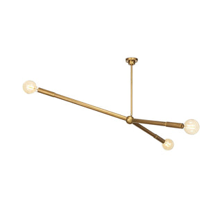 Triad Avant-garde Brass Chandelier