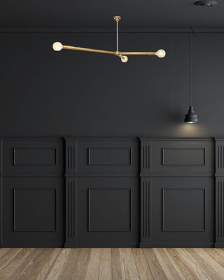 Triad Avant-garde Brass Chandelier