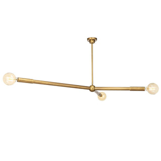 Triad Avant-garde Brass Chandelier