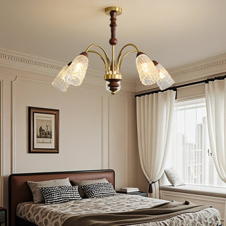 Trivana Vintage Crackle Glass Chandelier