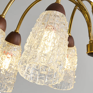 Trivana Vintage Crackle Glass Chandelier