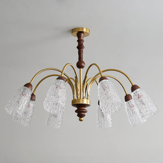 Trivana Vintage Crackle Glass Chandelier
