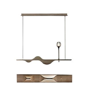 Tide Contemporary Wood Pendant Light