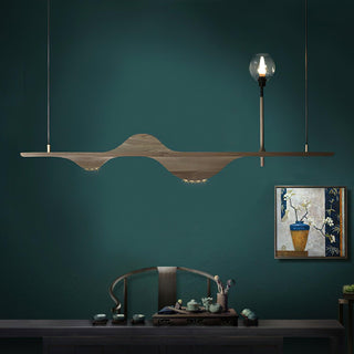 Tide Contemporary Wood Pendant Light