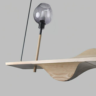 Tide Contemporary Wood Pendant Light