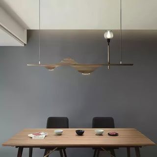 Tide Contemporary Wood Pendant Light