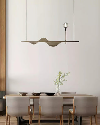 Tide Contemporary Wood Pendant Light