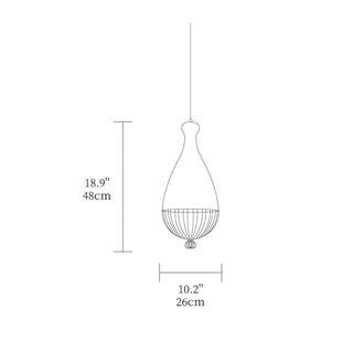 Goccia Elegant Iron Pendant Light
