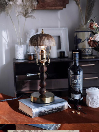 Elowen Vintage Wood Table Light