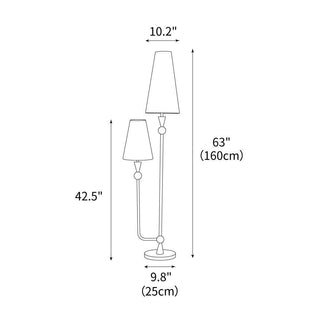 Twin Peaks Minimalist Fabric Floor Light