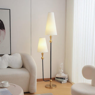 Twin Peaks Minimalist Fabric Floor Light
