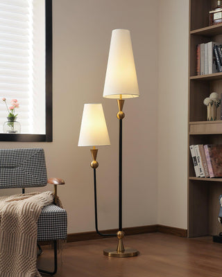 Twin Peaks Minimalist Fabric Floor Light