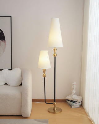 Twin Peaks Minimalist Fabric Floor Light