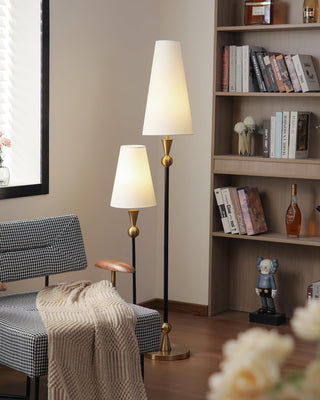 Twin Peaks Minimalist Fabric Floor Light