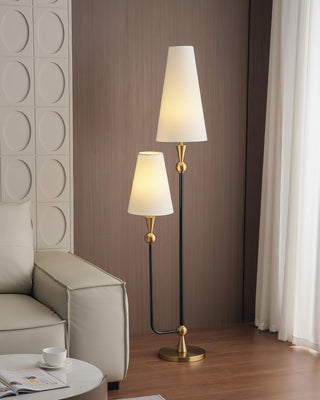 Twin Peaks Minimalist Fabric Floor Light