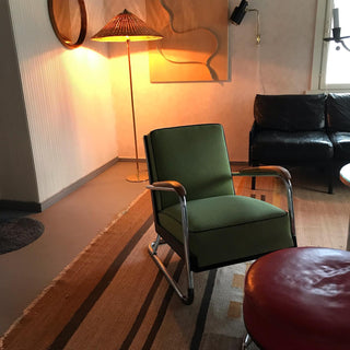 Chinese Farmhouse Fabric Floor Lamp