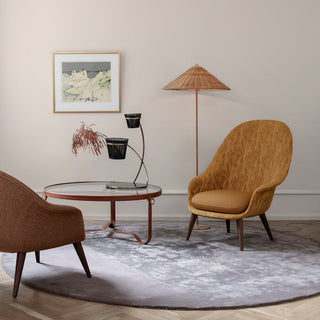 Chinese Farmhouse Fabric Floor Lamp