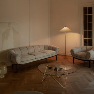 Chinese Farmhouse Fabric Floor Lamp