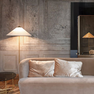 Chinese Farmhouse Fabric Floor Lamp