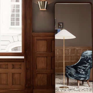 Chinese Farmhouse Fabric Floor Lamp