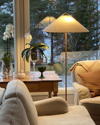 Chinese Farmhouse Fabric Floor Lamp