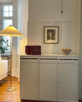 Chinese Farmhouse Fabric Floor Lamp