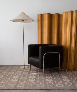 Chinese Farmhouse Fabric Floor Lamp