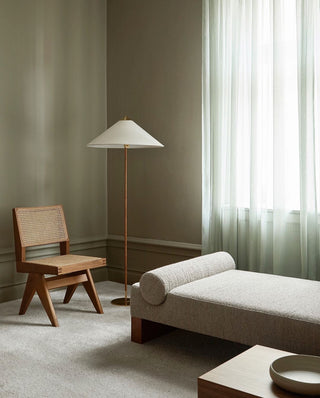 Chinese Farmhouse Fabric Floor Lamp