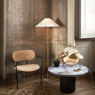 Chinese Farmhouse Fabric Floor Lamp