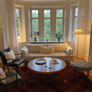 Chinese Farmhouse Fabric Floor Lamp