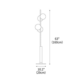 Typography Minimalist Iron Floor Light