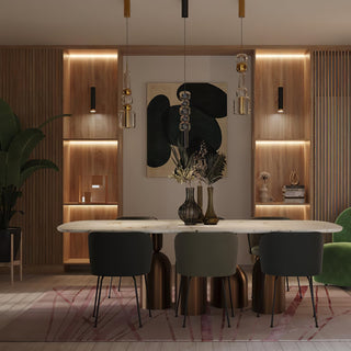 Zora Stacked Glass Pendant Light