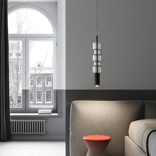 Zora Stacked Glass Pendant Light