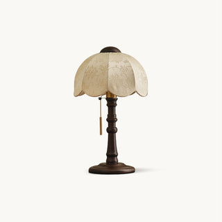 Umbrella Vintage Wood Table Lamp