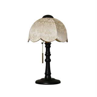 Umbrella Vintage Wood Table Lamp