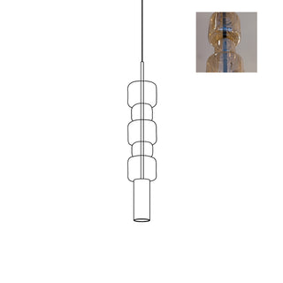 Zora Stacked Glass Pendant Light