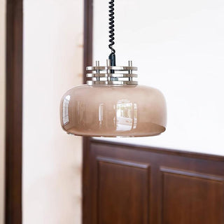 Ebb Industrial Glass Pendant Light