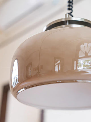 Ebb Industrial Glass Pendant Light