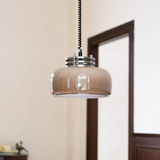 Ebb Industrial Glass Pendant Light