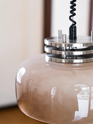 Ebb Industrial Glass Pendant Light