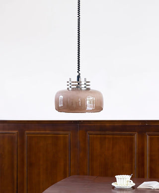 Ebb Industrial Glass Pendant Light