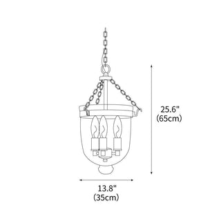 Cinder Traditional Glass Pendant Light