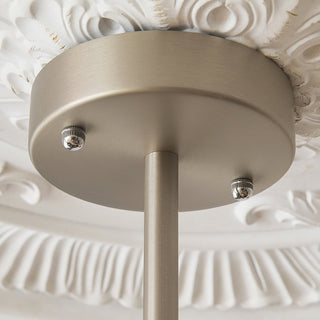 Valentina Brushed Nickel Wood Chandelier