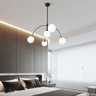 Valentina Minimalist Metal Arc Chandelier
