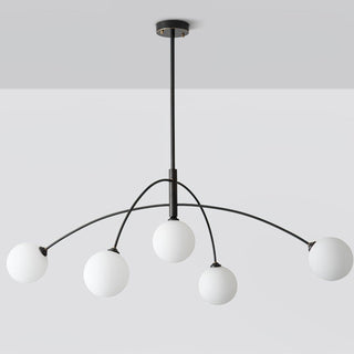 Valentina Minimalist Metal Arc Chandelier