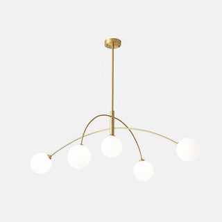 Valentina Minimalist Metal Arc Chandelier