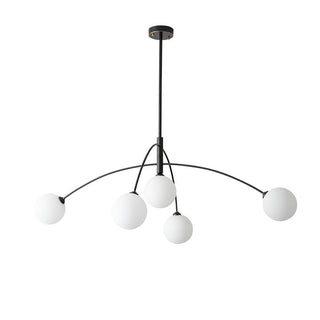 Valentina Minimalist Metal Arc Chandelier