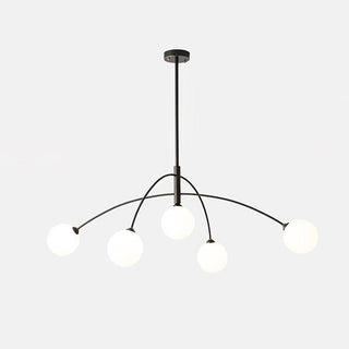 Valentina Minimalist Metal Arc Chandelier